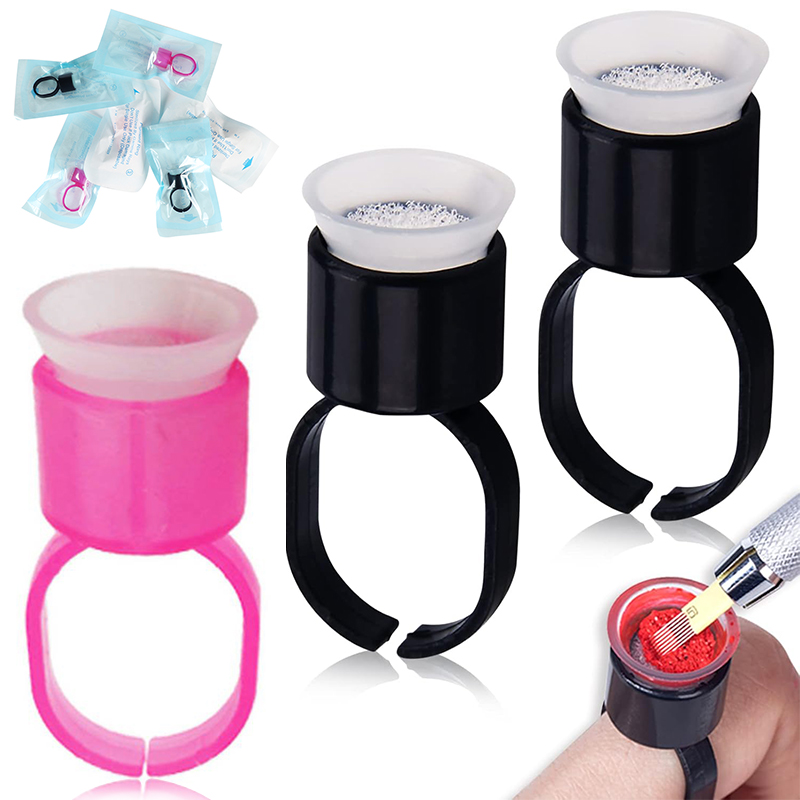 Eyelash Extension Permanent - 50/100 Uds. Tazas de anillo de