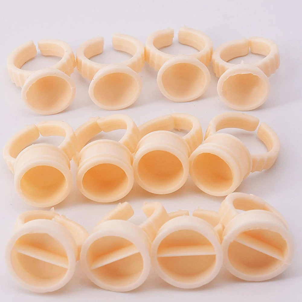 Eyelash Extension Permanent - 100 Uds. Anillos desechables de silicona