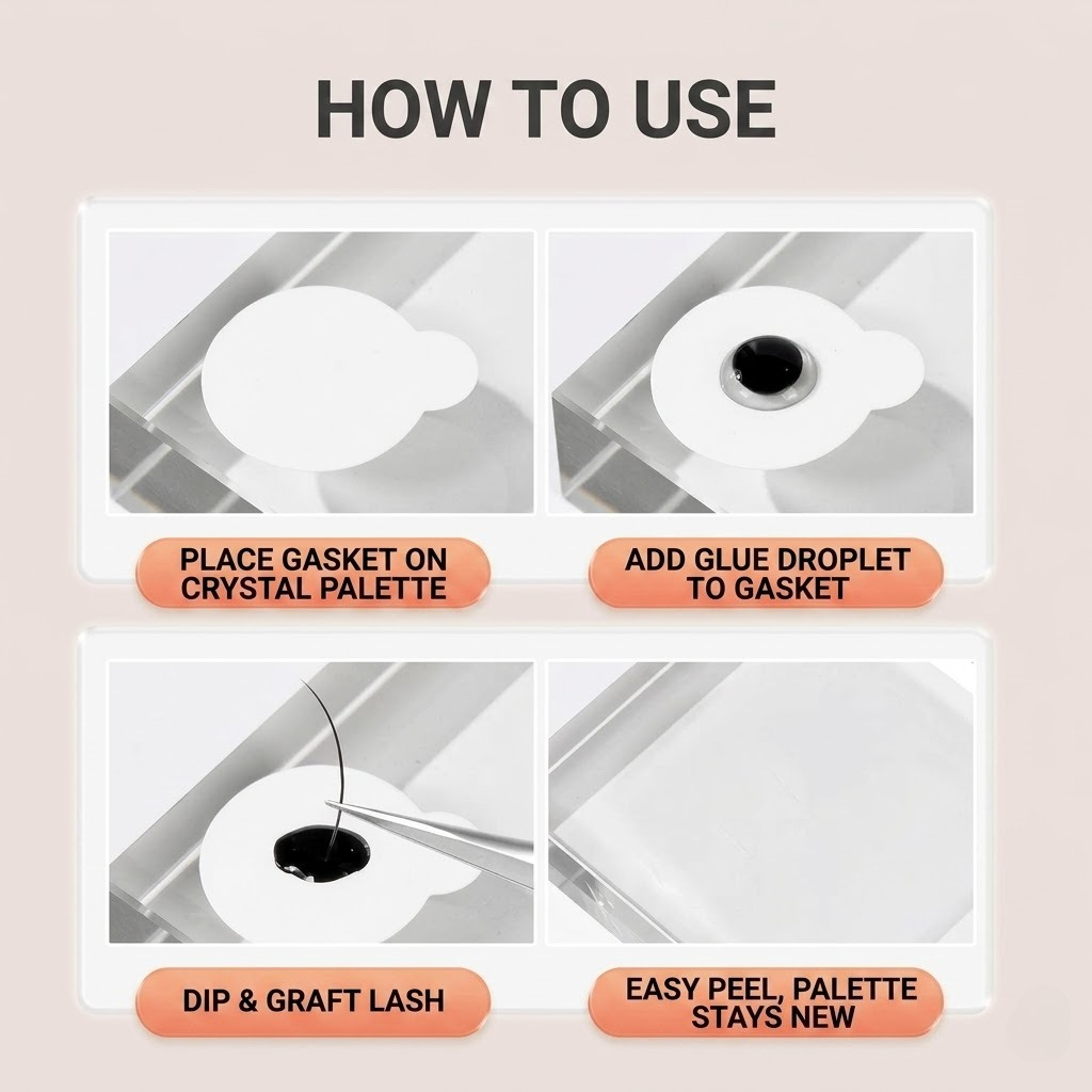 100 pegatinas/5 hojas de almoh - Eyelash Extension Menu reseña y precio