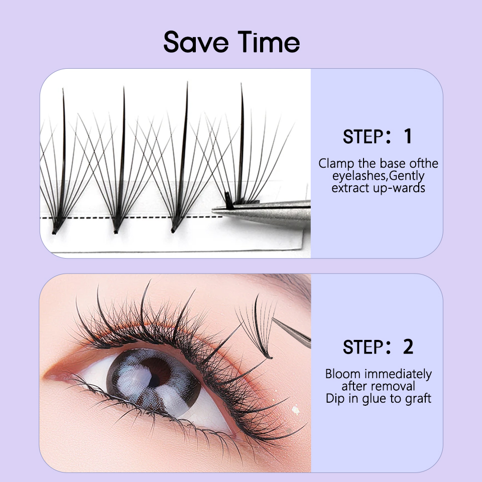 AGUUD 3D 5D 7D 9D 11D 13D 15D  - Eyelash Extension Hybrid reseña y precio