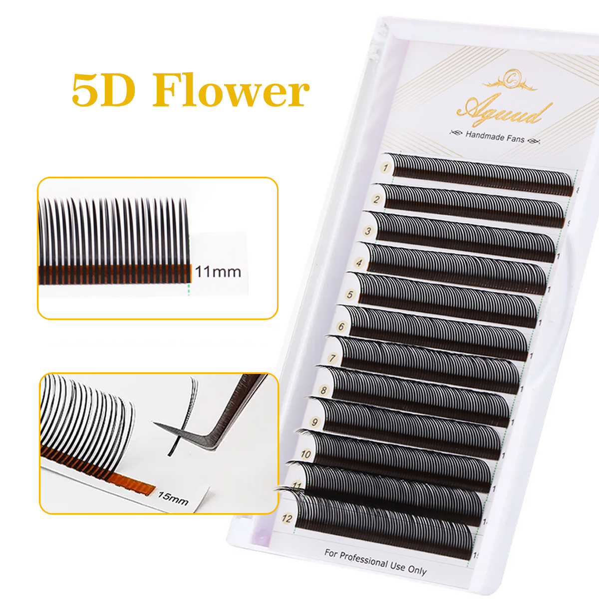 AGUUDU Flora Extensiones de Pe - Eyelash Extension Hybrid reseña y precio