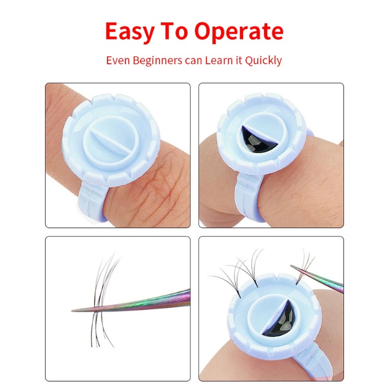 100 unidades de anillos desech - Eyelash Extension Repair reseña y precio