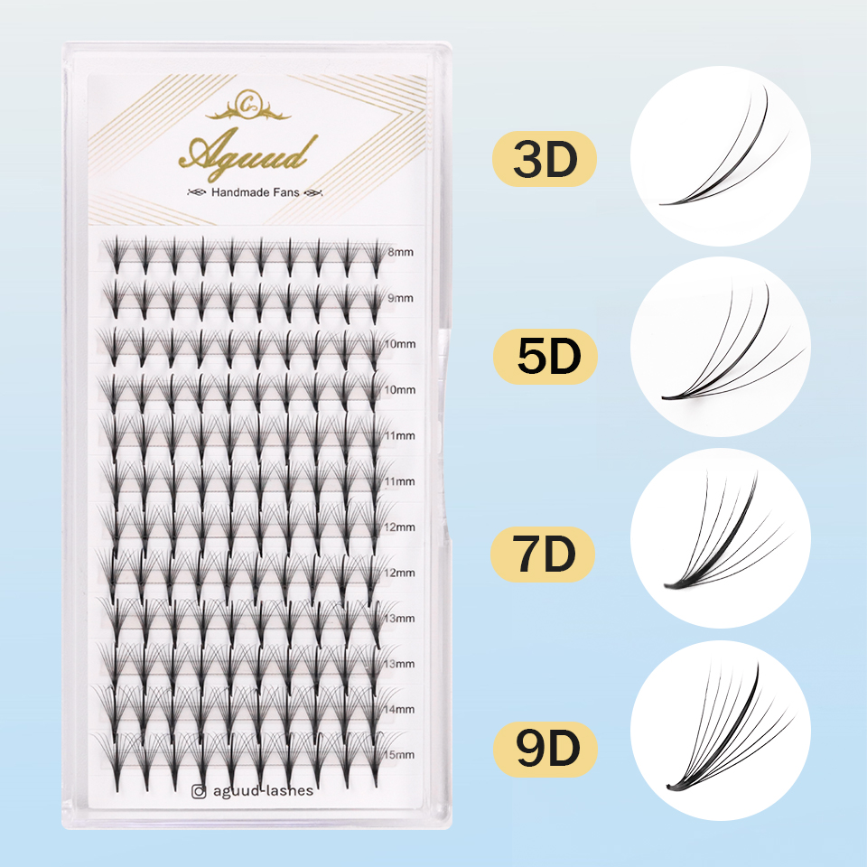 AGUUD-Extensión de pestañas po - Eyelash Extension Hybrid reseña y precio
