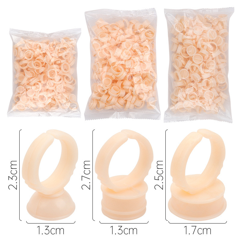 100 Anillos de Silicona Desech - Eyelash Extension Permanent reseña y precio