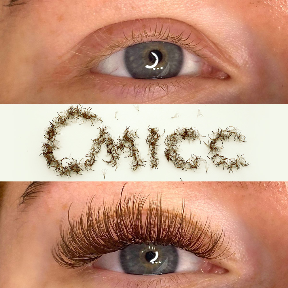 1000 ventiladores PBT híbrido  - Eyelash Extension Hybrid reseña y precio