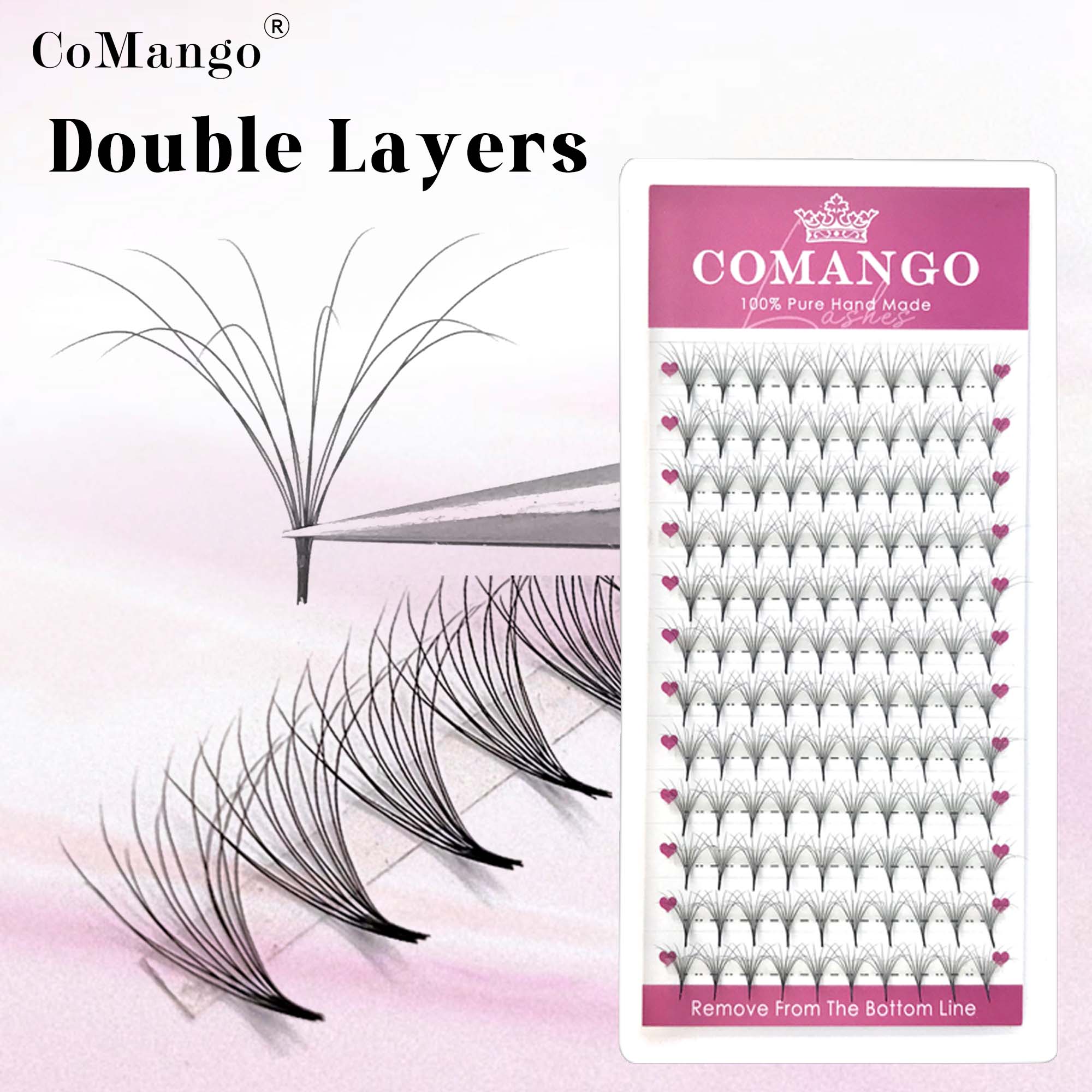 COMANGO bonito abanico de volu - Eyelash Extension Hybrid reseña y precio