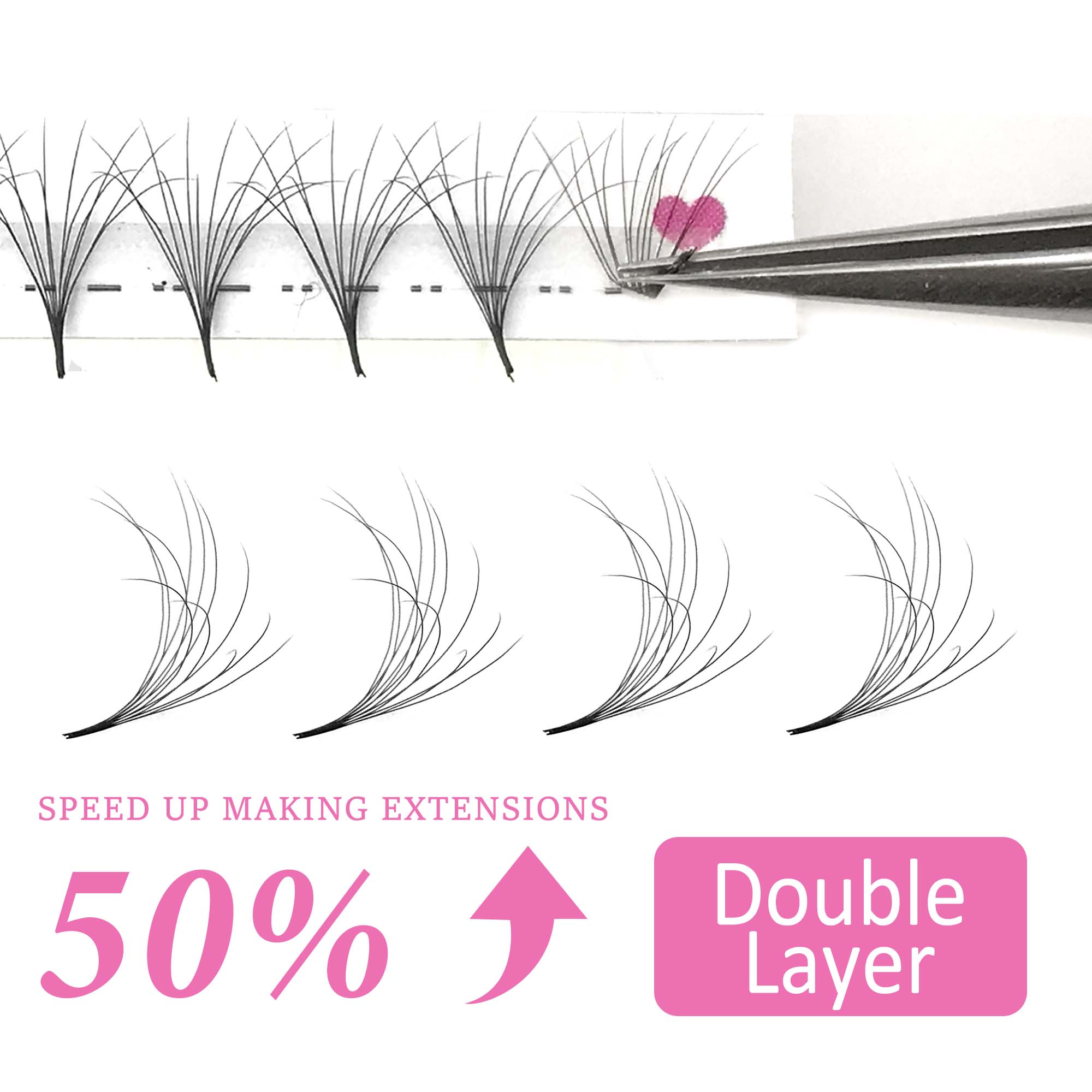 COMANGO bonito abanico de volu - Eyelash Extension Hybrid reseña y precio
