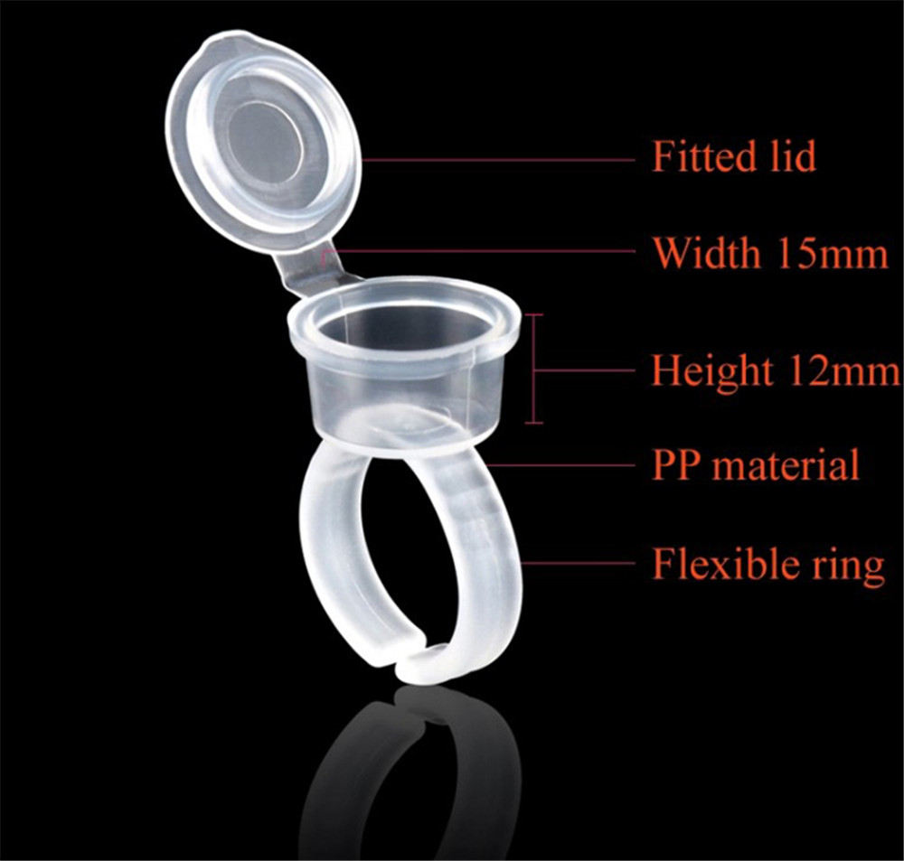 Anillos de tinta transparentes - Eyelash Extension Permanent reseña y precio