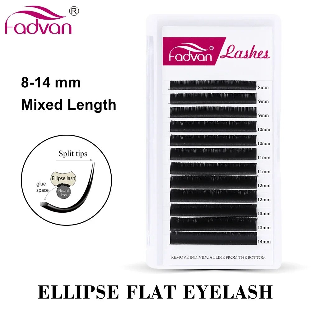 FADVAN elipse plana C/D curvad - Eyelash Extension Permanent reseña y precio