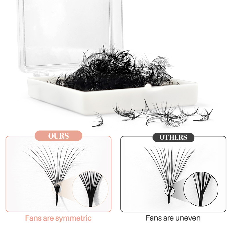 500 pestañas sueltas prefabric - Eyelash Extension Hybrid reseña y precio