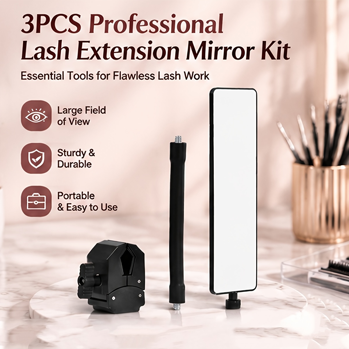 Juego de 3 Espejos Profesional - Lash Tile Palette reseña y precio