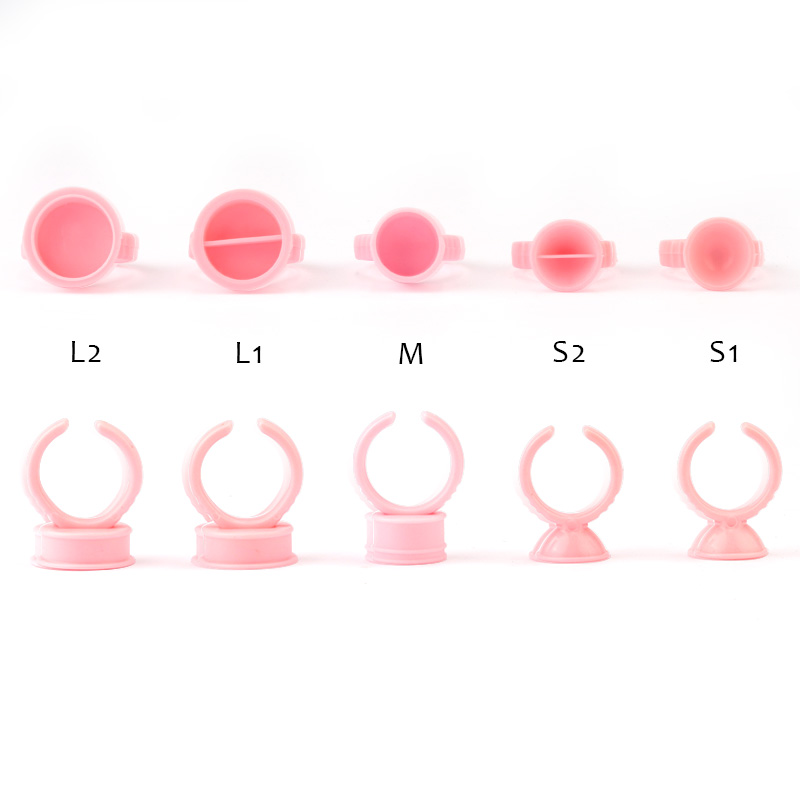 100 piezas anillos de pegament - Eyelash Extension Permanent reseña y precio