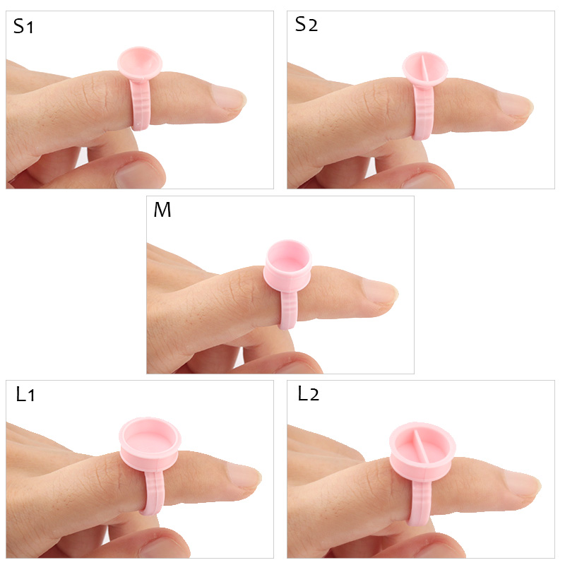 100 piezas anillos de pegament - Eyelash Extension Permanent reseña y precio